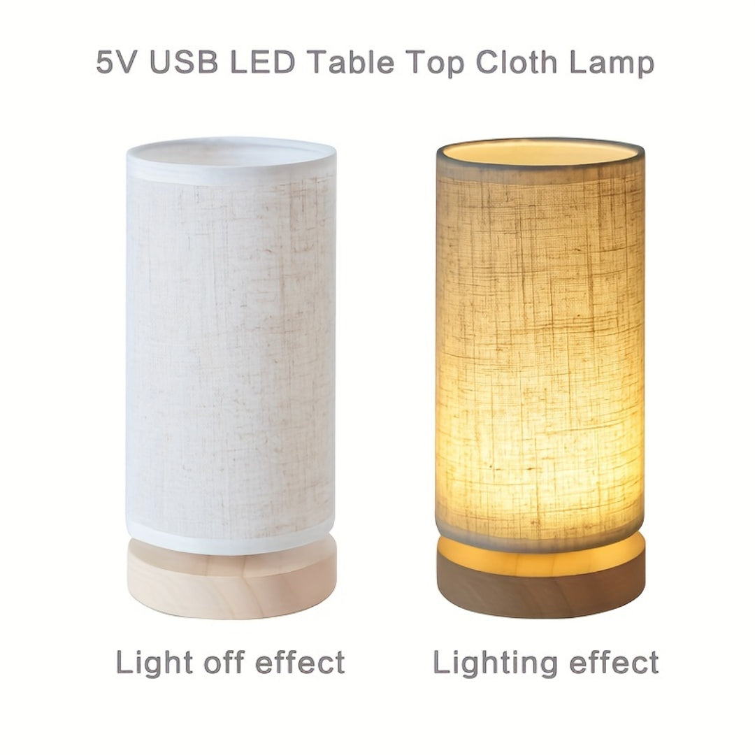Lampe de table moderne en bois