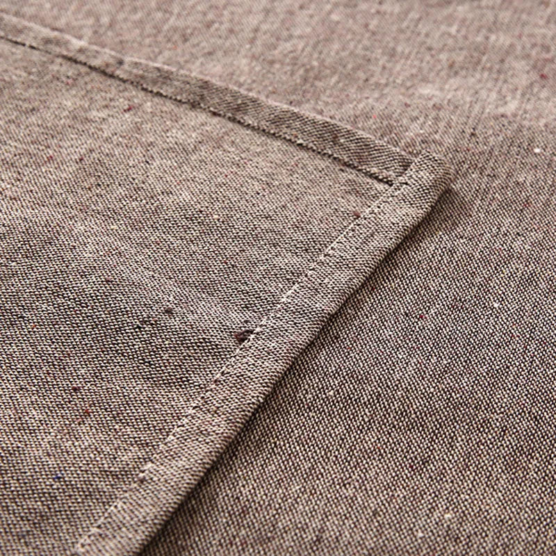 Nappe unie en coton et lin, carrée ou rectangulaire