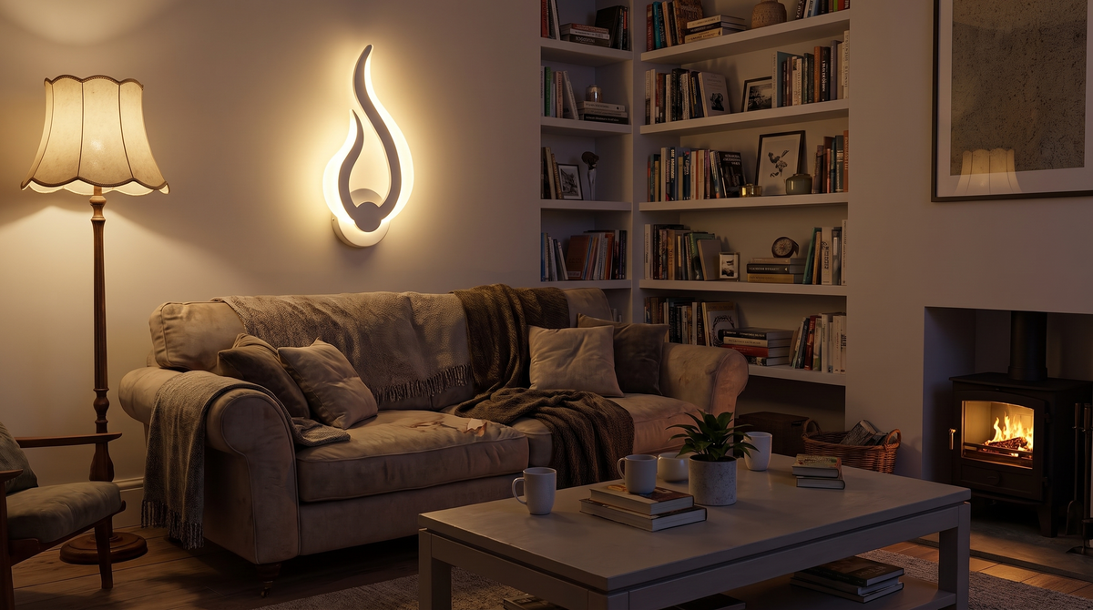Applique DEL en forme de flamme