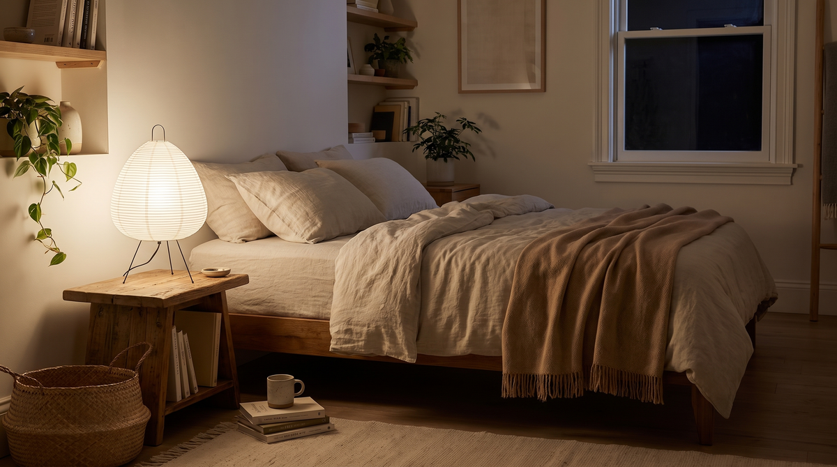 Lampe japonaise en papier de riz