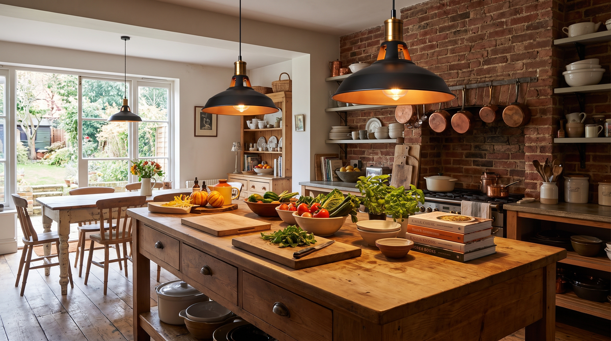 Suspension industrielle style loft