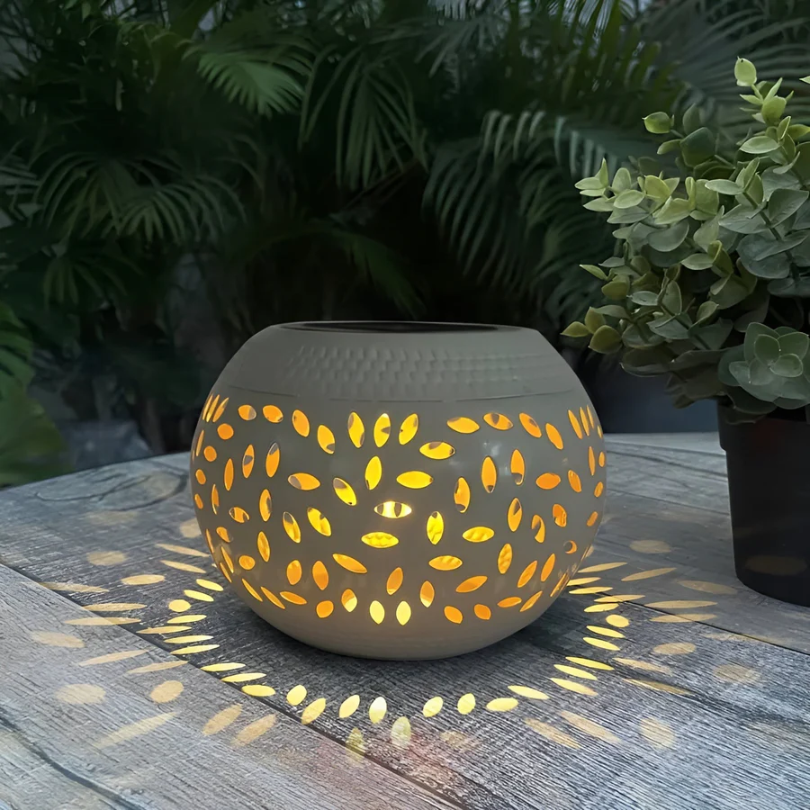 Lanterne solaire ajourée Lumopattern