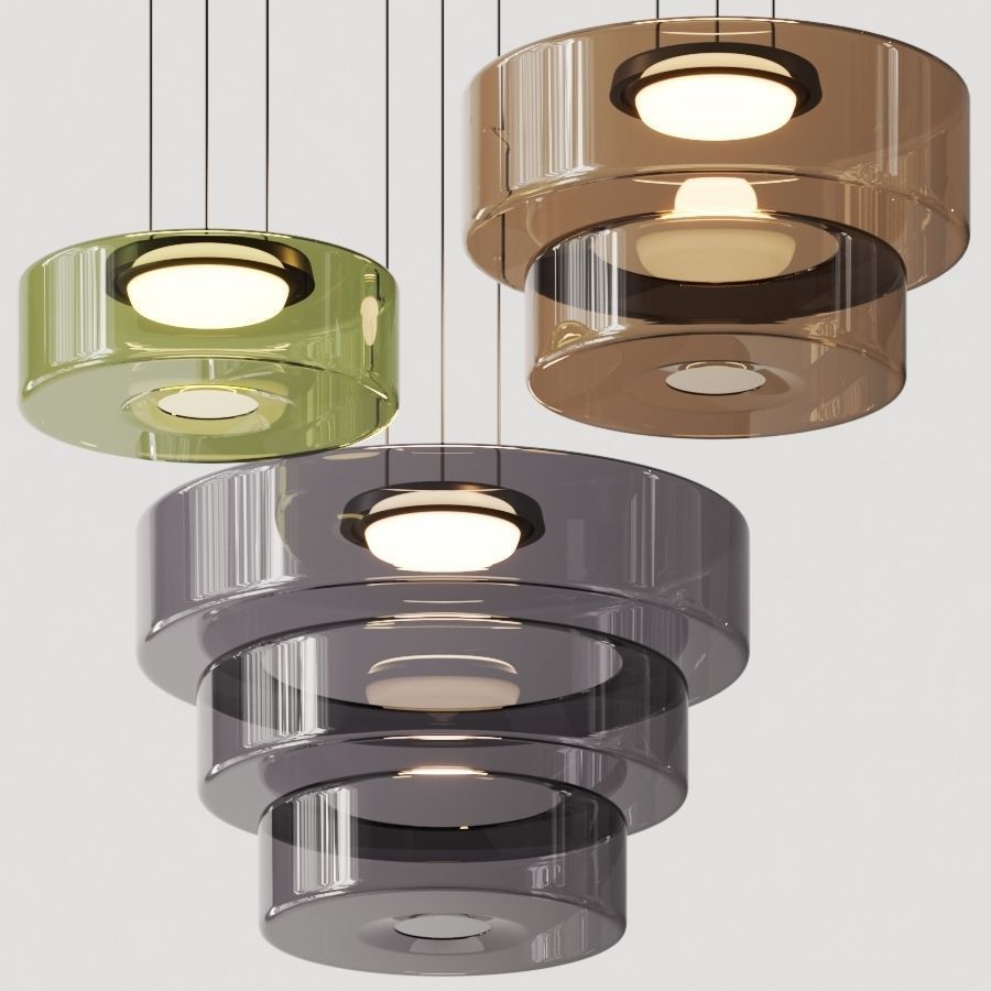 Suspension en verre style Bauhaus
