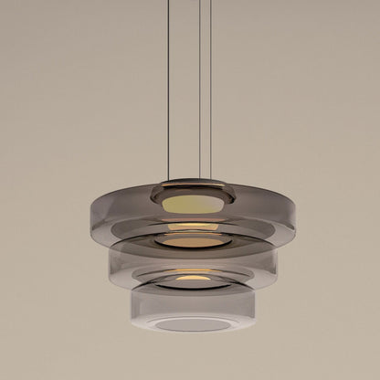 Suspension en verre style Bauhaus