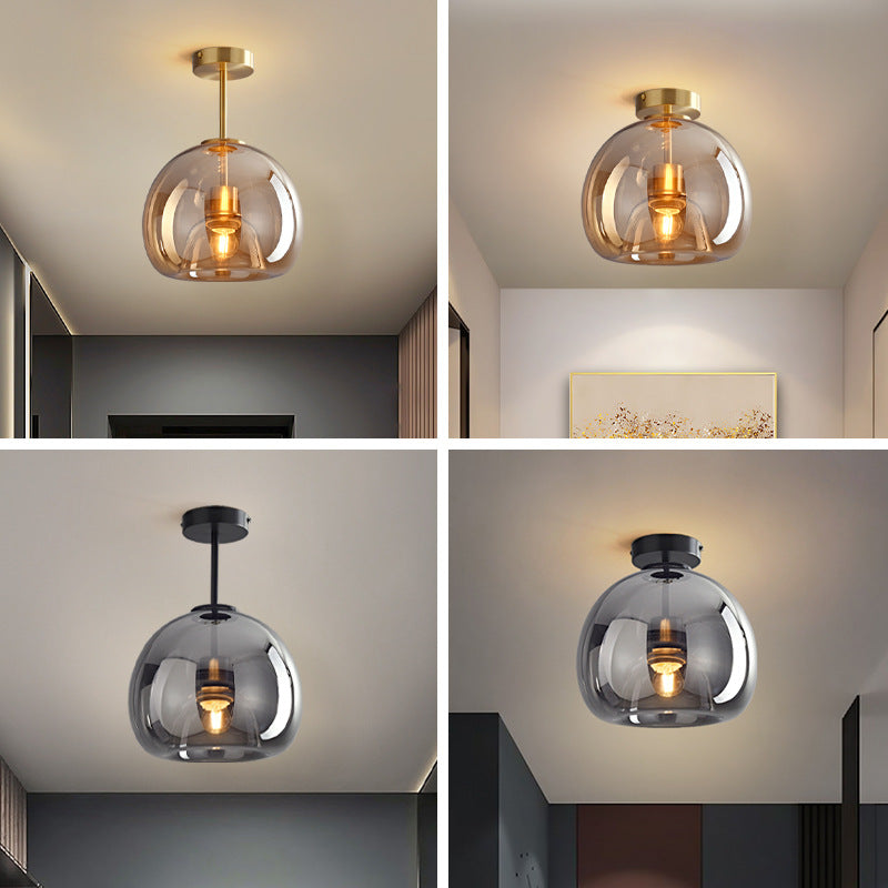 Plafonnier boule de verre Nordic