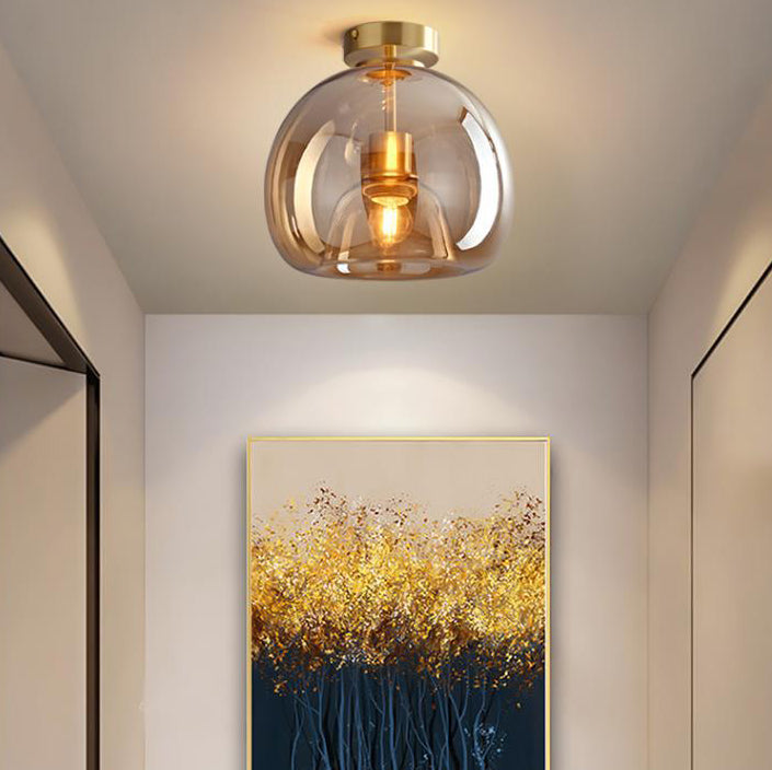 Plafonnier boule de verre Nordic
