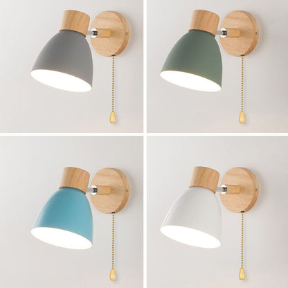 Applique minimaliste bois et fer