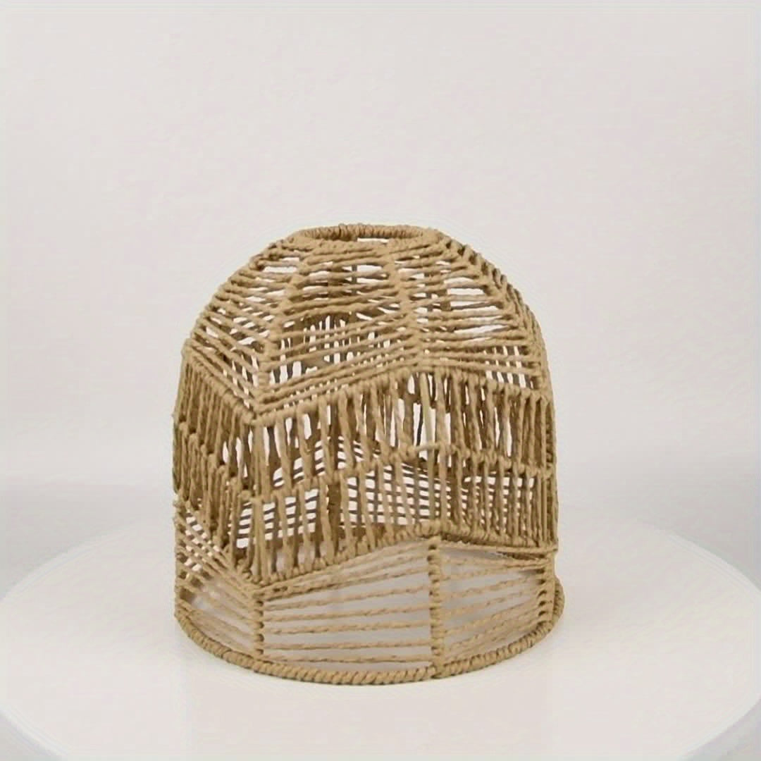 Abat-jour cloche en corde tressée