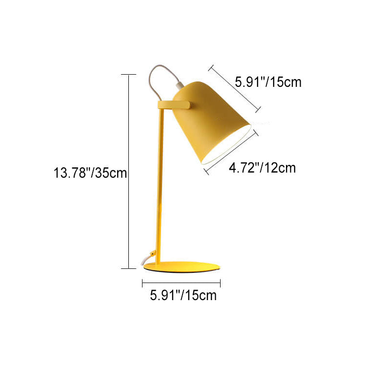 Lampe de bureau nordique en métal