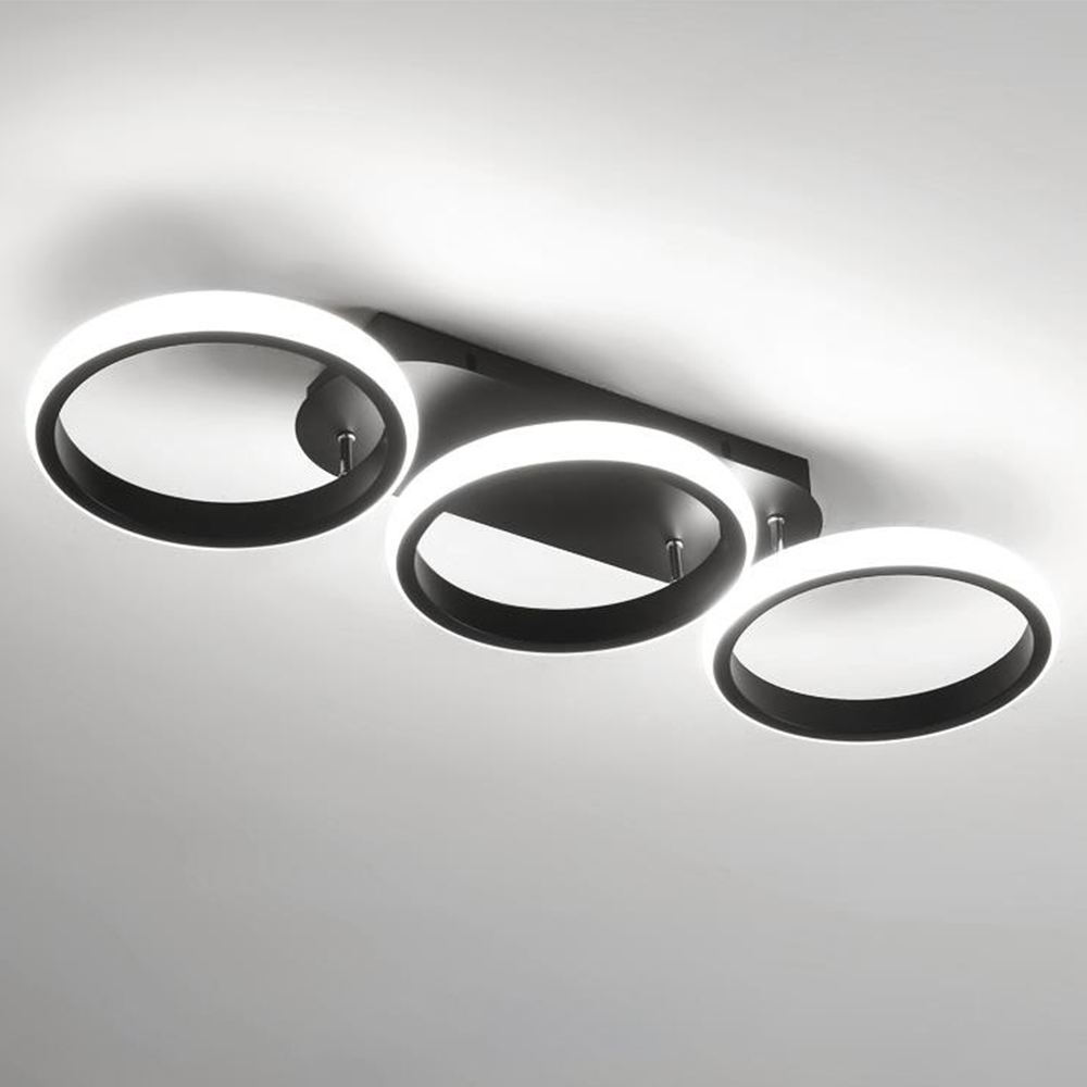 Plafonnier DEL Halo à anneaux
