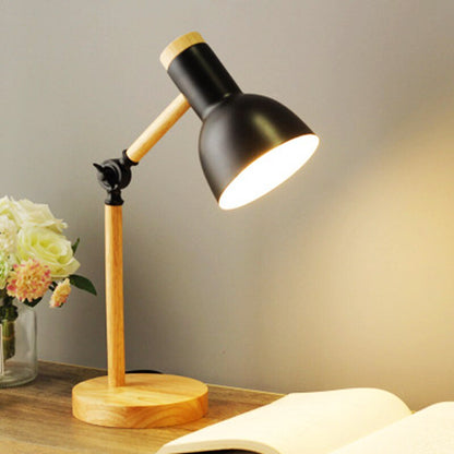 Lampe de bureau DEL en bois