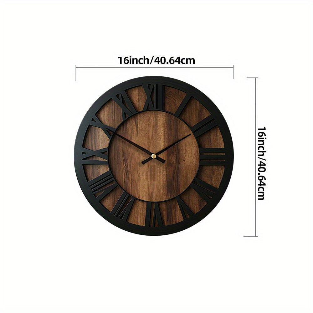 Horloge murale vintage en bois