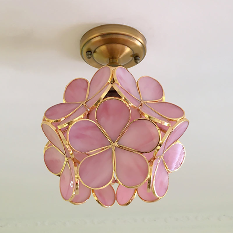 Plafonnier rétro fleur