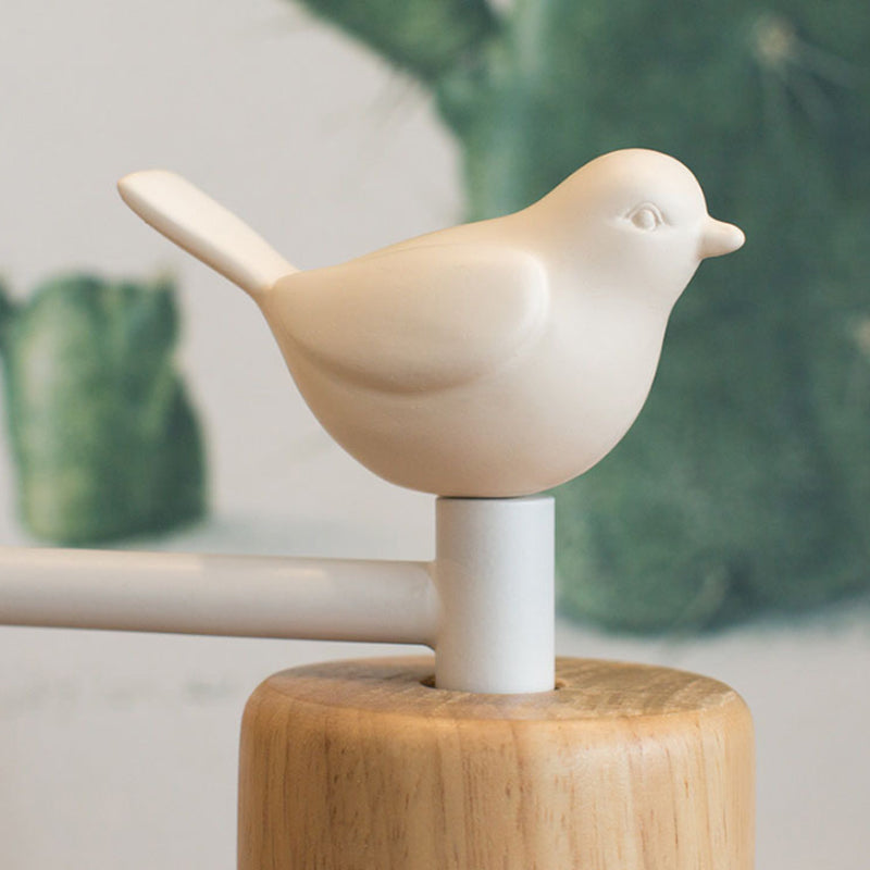 Applique oiseau en bois massif