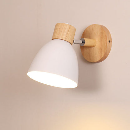 Applique minimaliste bois et fer