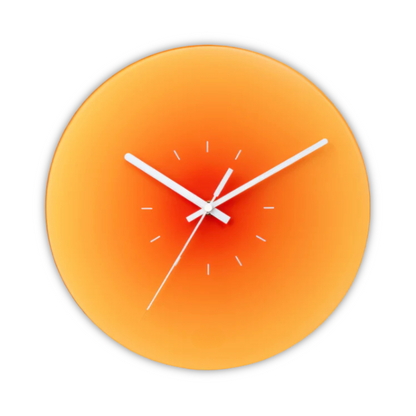 Horloge murale Sunset en verre