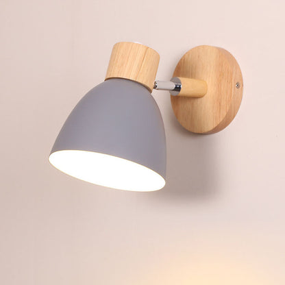 Applique minimaliste bois et fer