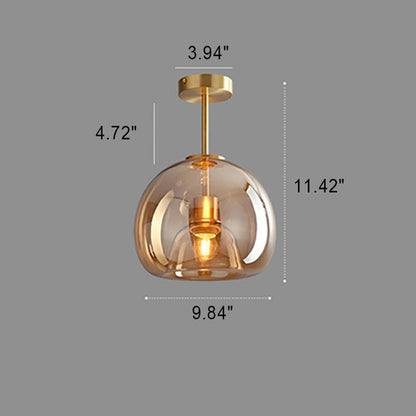 Plafonnier boule de verre Nordic
