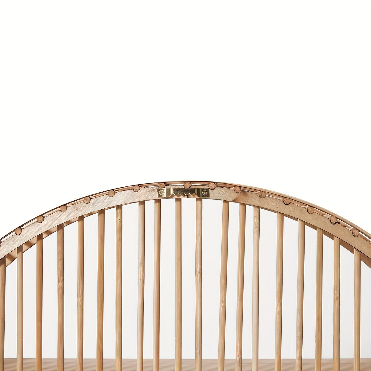 Étagère murale ronde en bambou