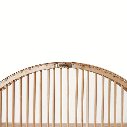 Étagère murale ronde en bambou