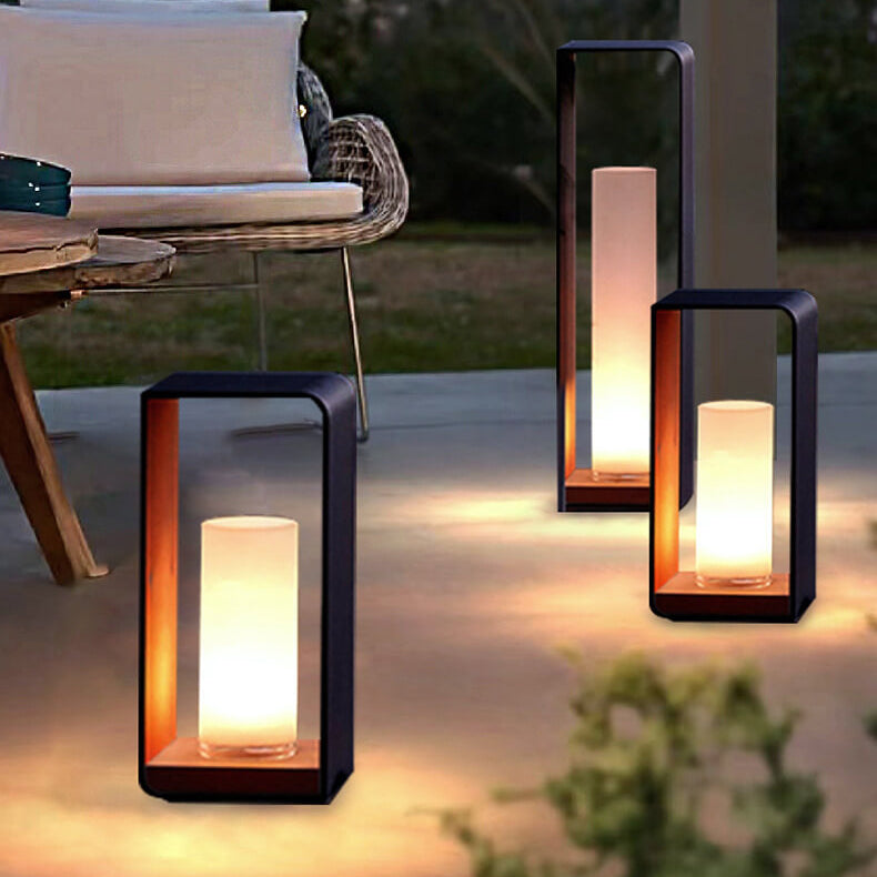 Applique extérieure carrée solaire