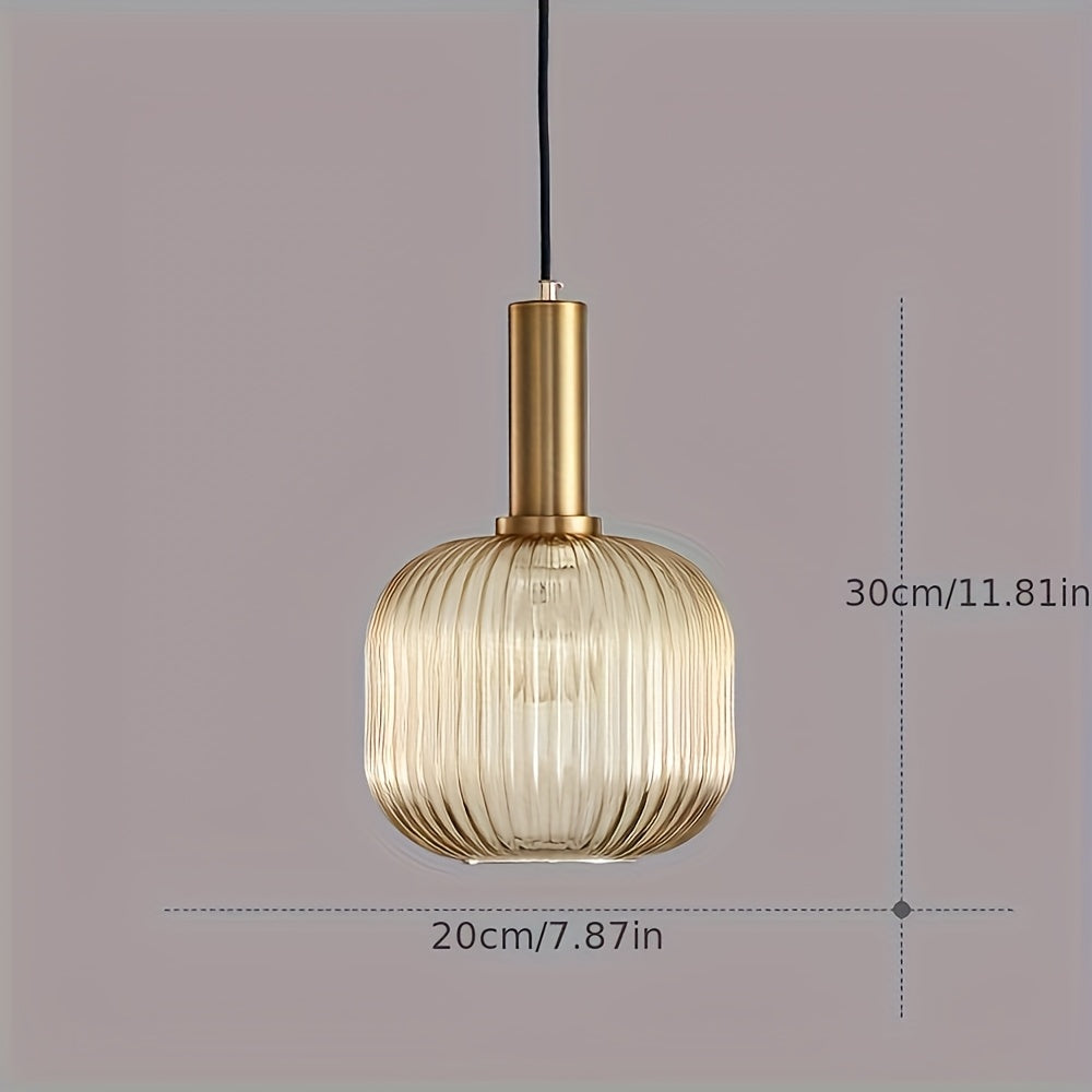 Suspension en verre nervuré