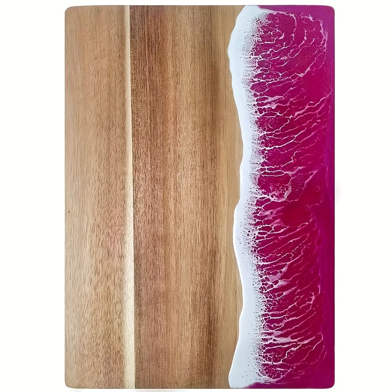 Planche vague en résine et acacia