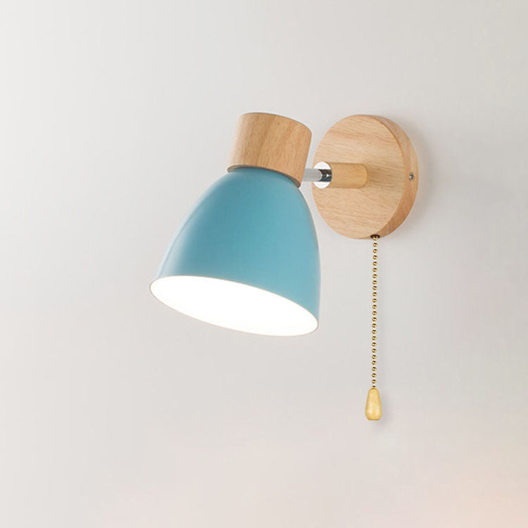 Applique minimaliste bois et fer
