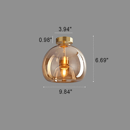 Plafonnier boule de verre Nordic