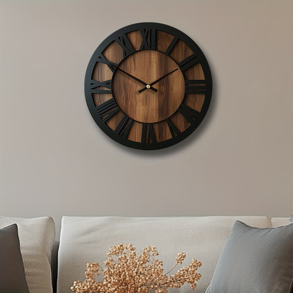 Horloge murale vintage en bois