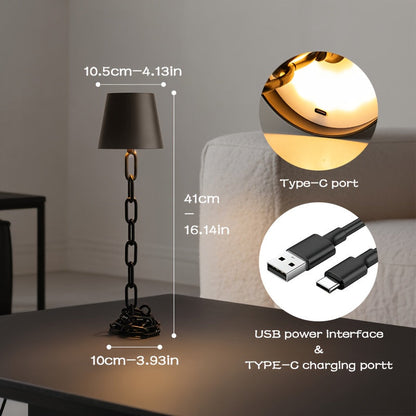 Lampe de table chaîne rechargeable