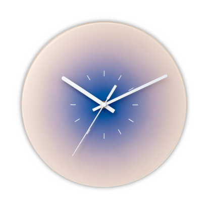 Horloge murale Sunset en verre