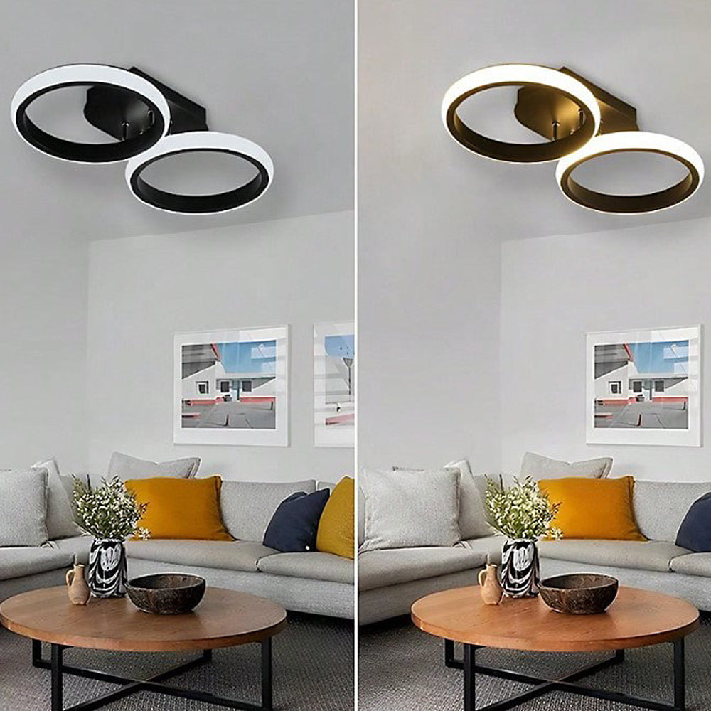 Plafonnier DEL Halo à anneaux