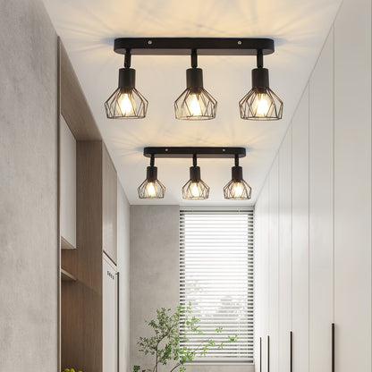 Plafonnier 3 spots industriel