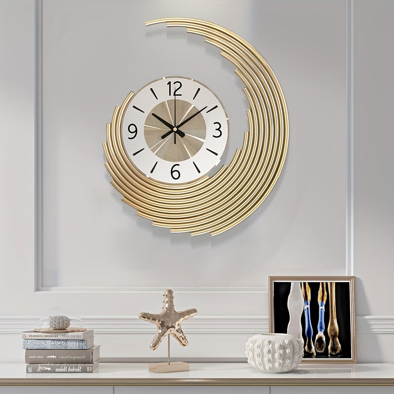 Horloge murale 3D en métal