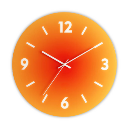 Horloge murale Sunset en verre