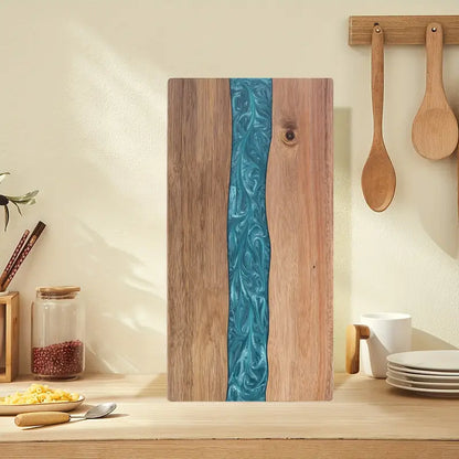 Planche rivière en résine et acacia