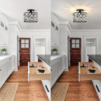 Plafonnier moderne en cristal