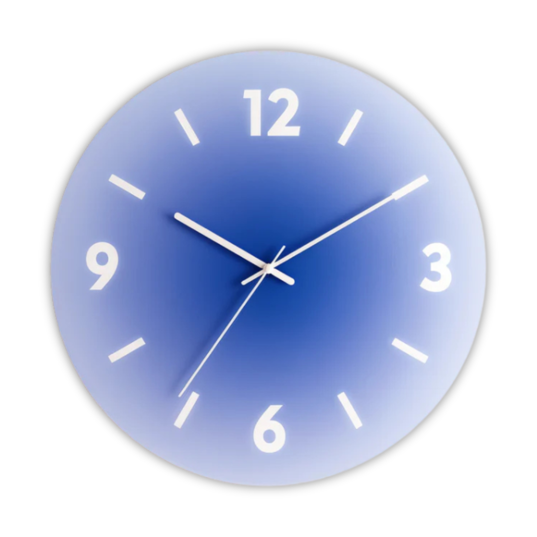 Horloge murale Sunset en verre