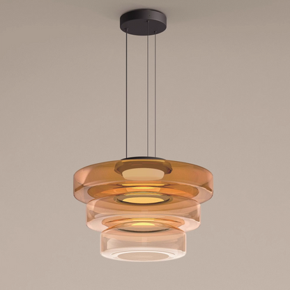 Suspension en verre style Bauhaus