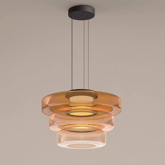 Suspension en verre style Bauhaus