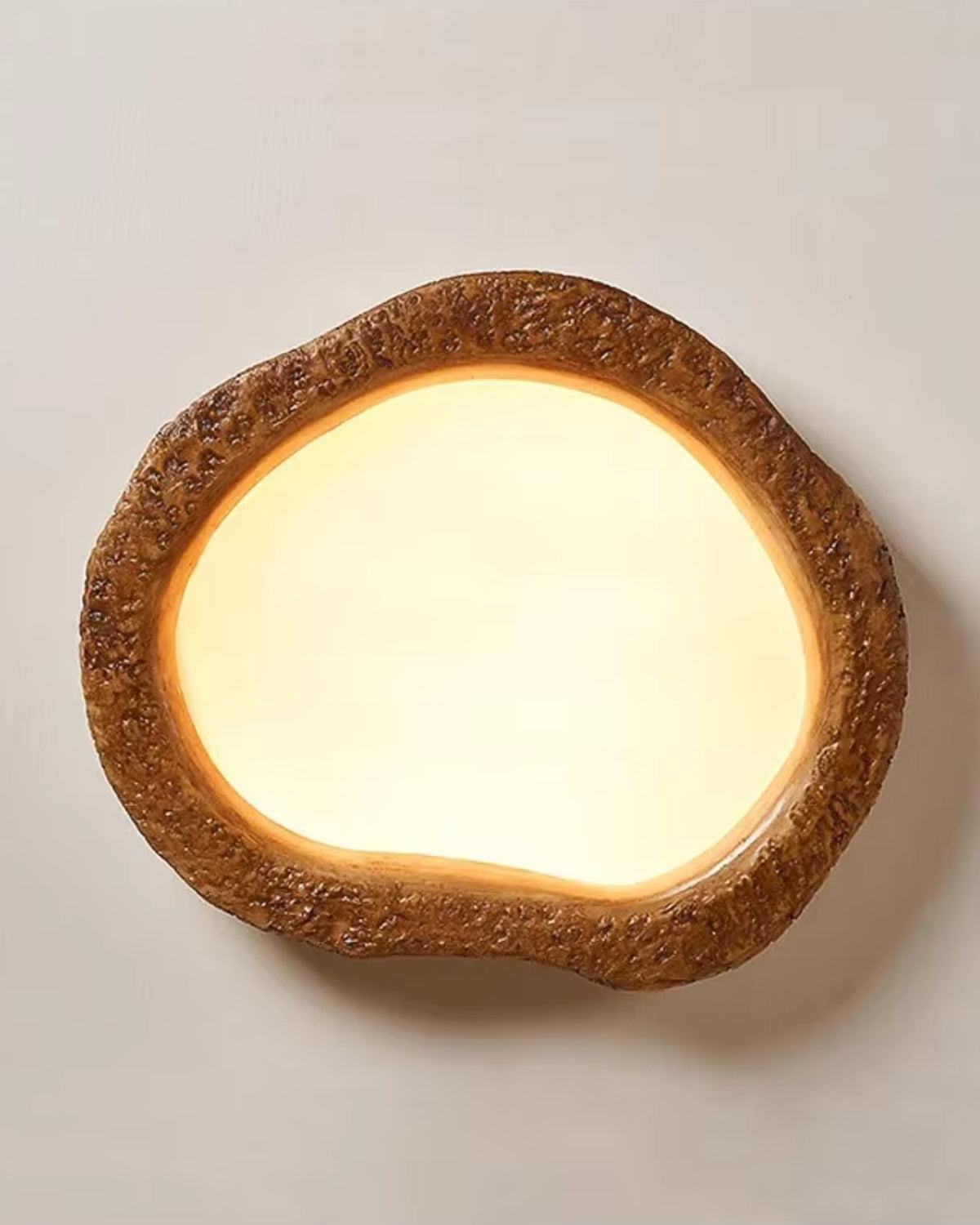 Plafonnier Le Halo effet bois