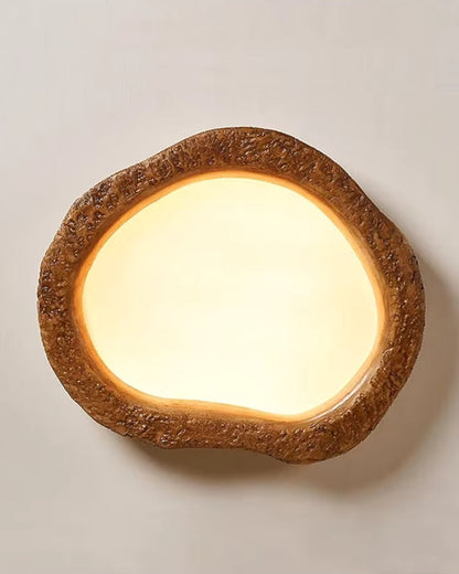 Plafonnier Le Halo effet bois