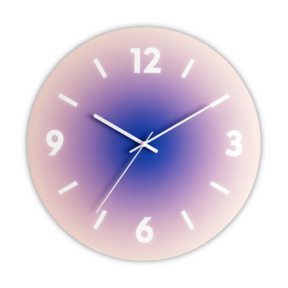 Horloge murale Sunset en verre