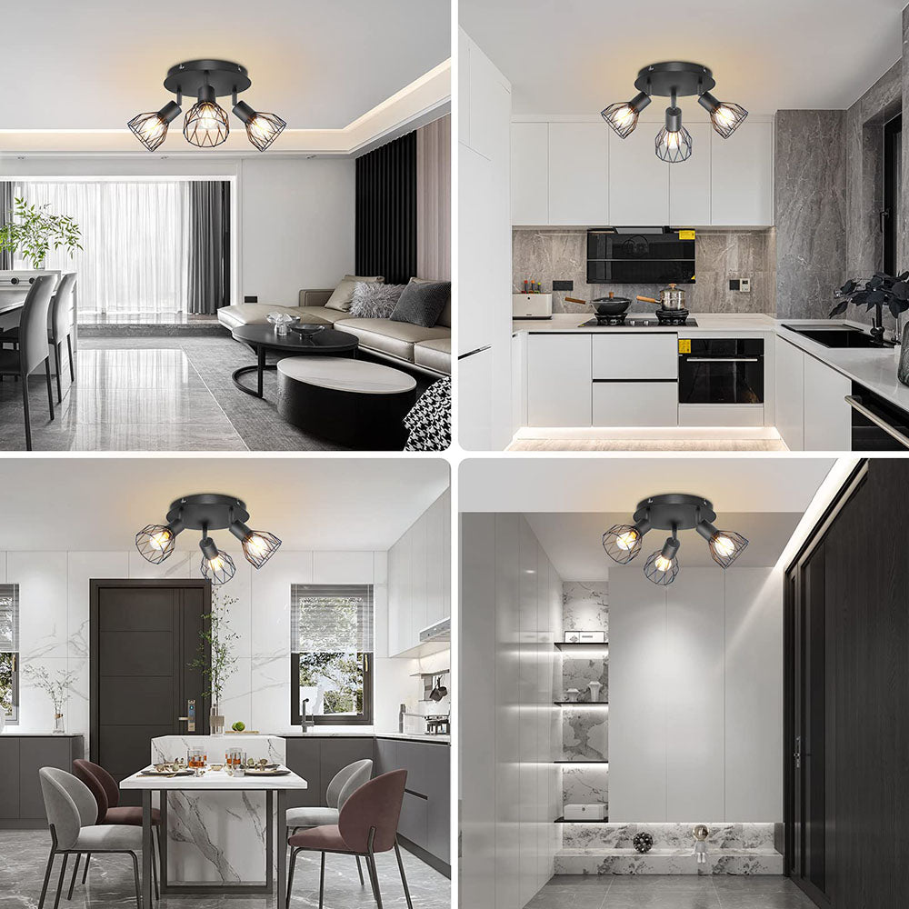 Plafonnier industriel à spots
