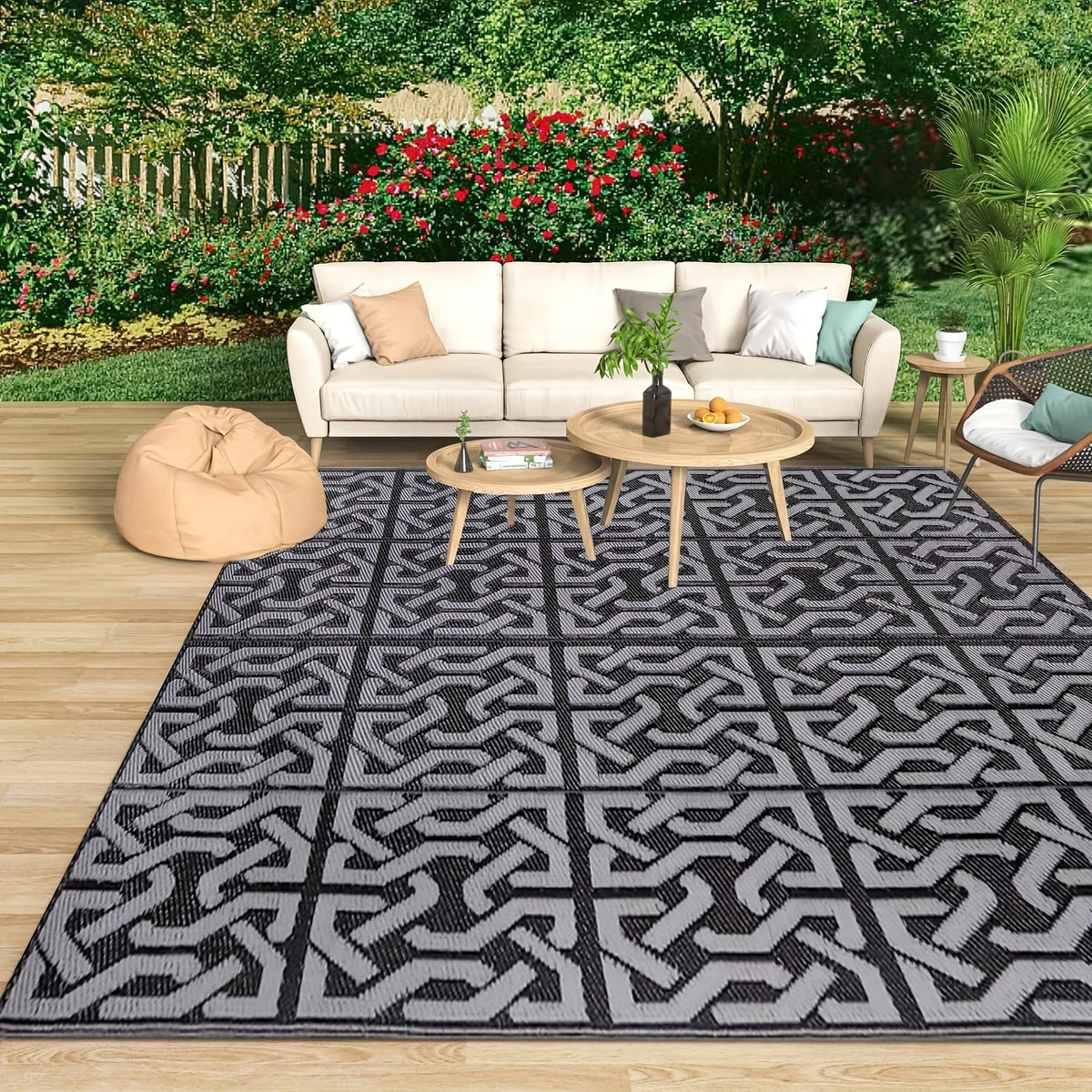 Tapis d'extérieur réversible