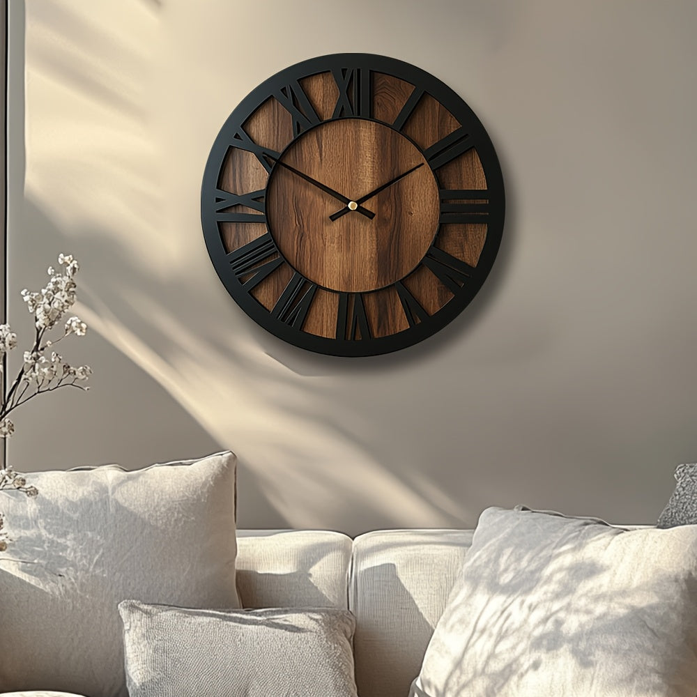 Horloge murale vintage en bois