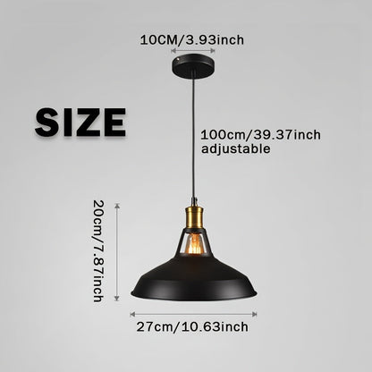 Suspension industrielle style loft