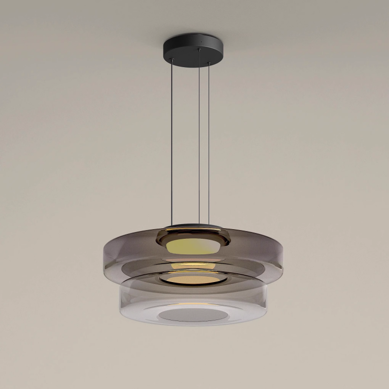 Suspension en verre style Bauhaus