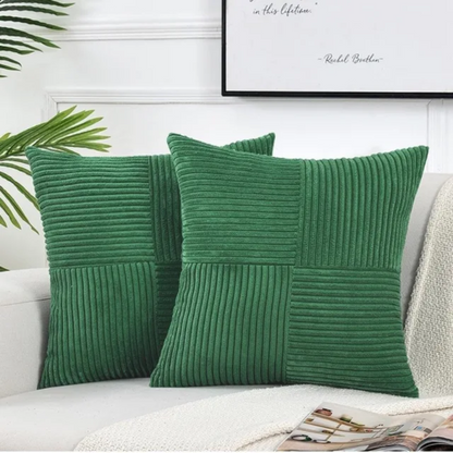 Housses de coussin en velours côtelé